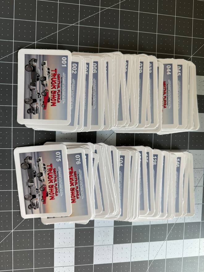 Truck Show Shield Stickers