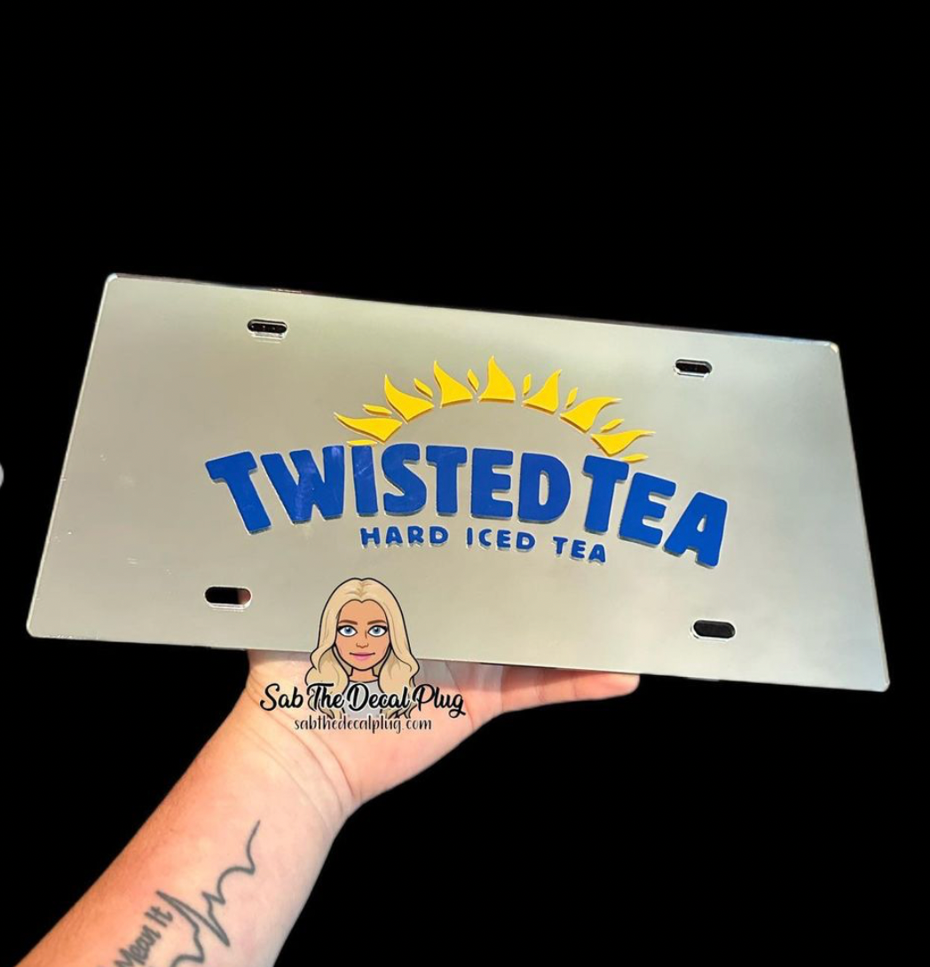 Twisted Tea License Plate