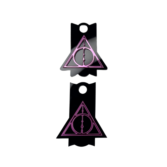 Pink Deathly Hallows Tumbler Topper