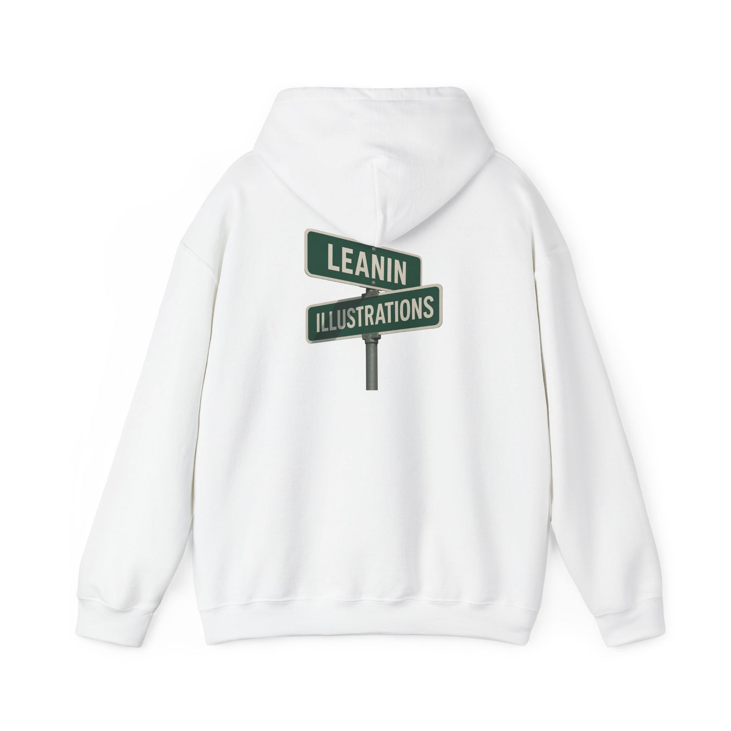 Leanin' Illustrations Street Sign Logo Hoodie