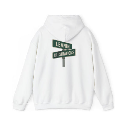 Leanin' Illustrations Street Sign Logo Hoodie