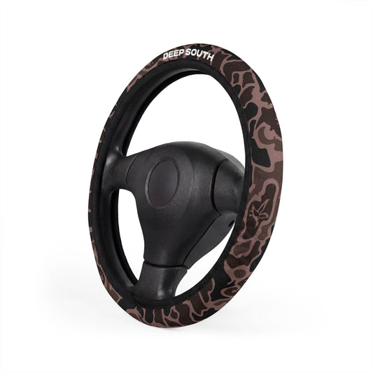 Dark Marsh Duck Camo Steering Wheel Cover