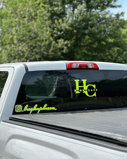 Instagram Username Decal