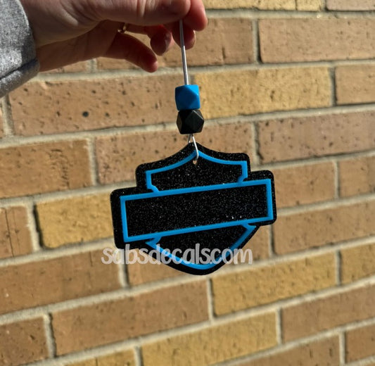 Harley Davidson - Sky Blue/Black Tie Sparkle