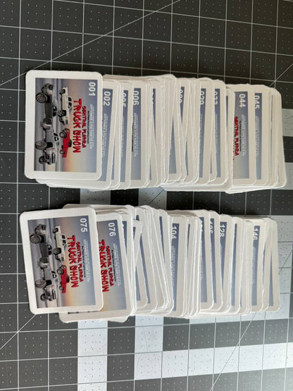 Truck Show Shield Stickers