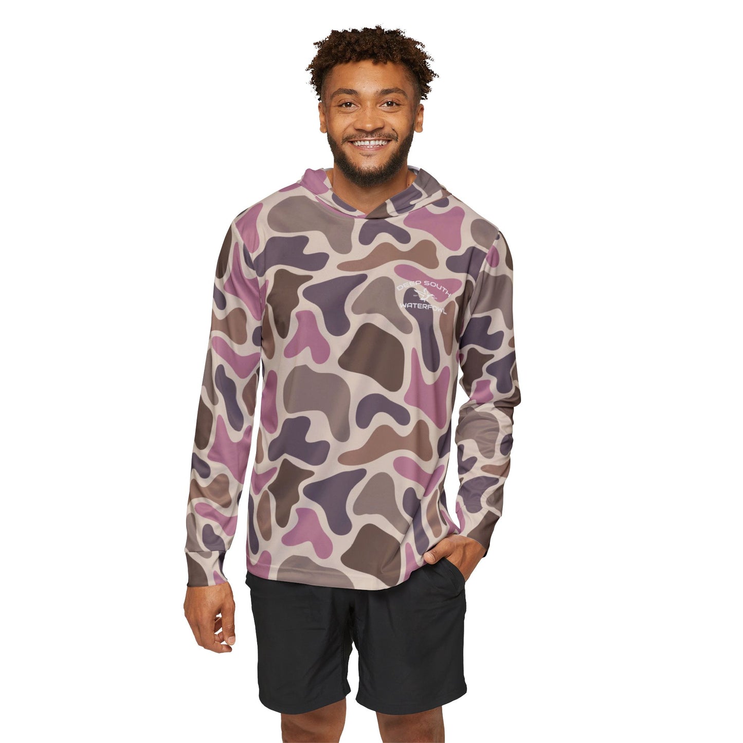 Pink Salt Marsh Duck Camo Sports Warmup Hoodie