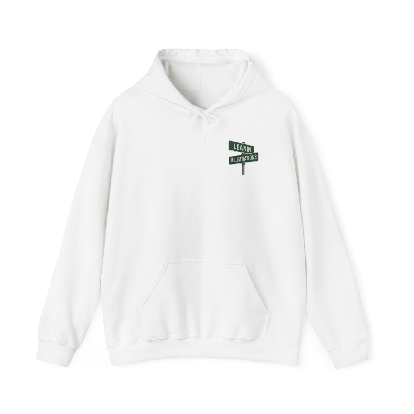 Leanin' Illustrations Street Sign Logo Hoodie