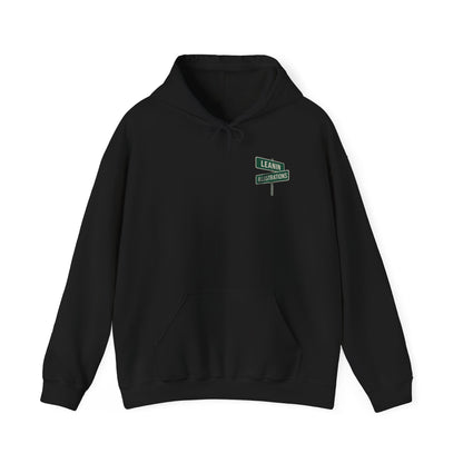 Leanin' Illustrations Street Sign Logo Hoodie