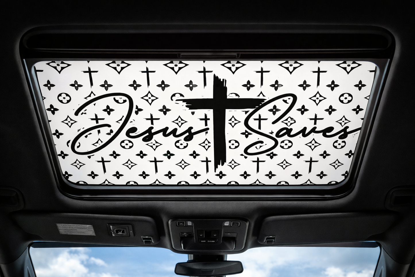 Jesus Saves - Cross Designer Sunroof Wrap