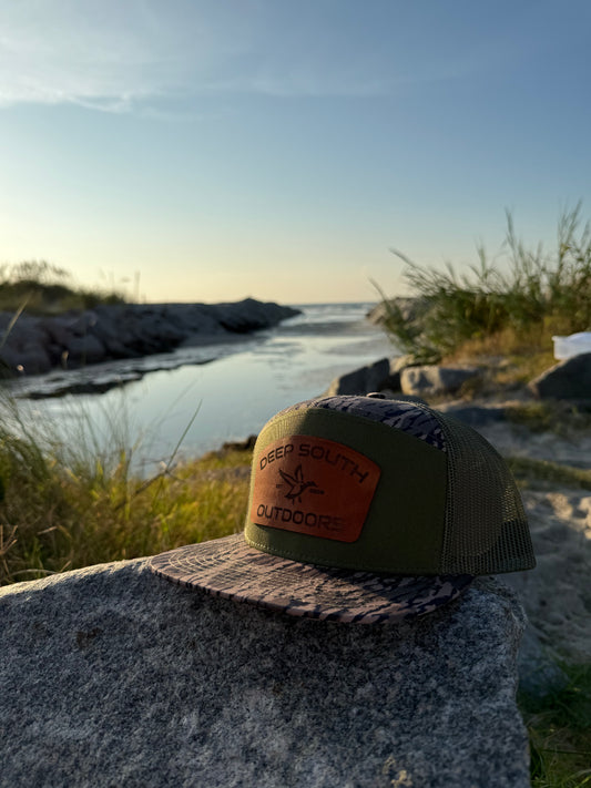Deep South Outdoors Snapback 7 Panel (bottomland/olive)