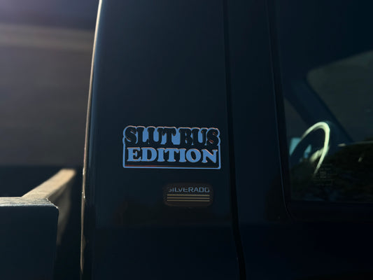 Slut Bus Edition Emblem (Mirror/Black)
