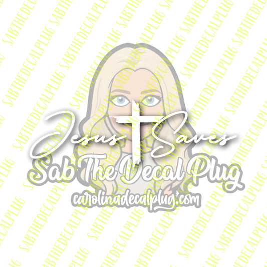 Jesus Saves Banner (with cross)