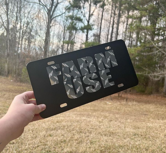 Farm Use License Plate