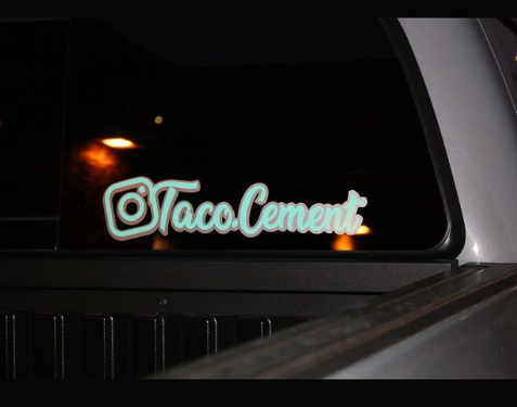 Instagram Username Decal