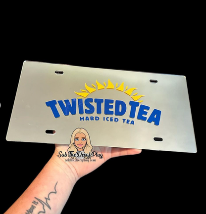 Twisted Tea License Plate