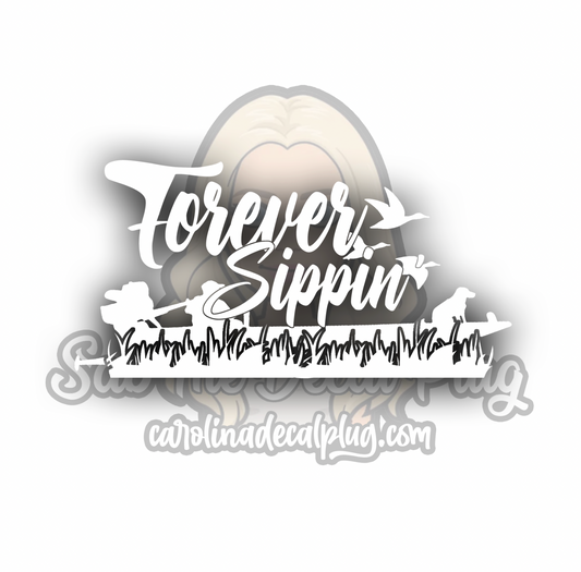 Forever Sippin' - Duck Boat with Dog *EXCLUSIVE*