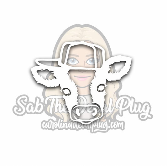 Cow with Backwards Hat