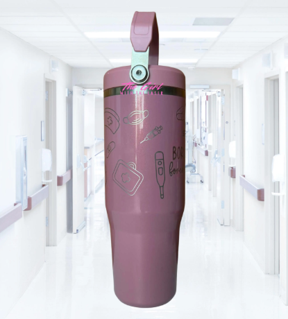 Born To Yap Forced To Chart Nurse 30oz Stanley