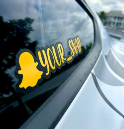 Snapchat Username Decal