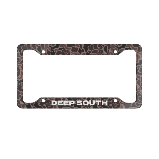 Dark Marsh Duck Camo License Plate Frame