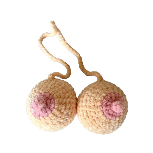Titties Car Charm (Crochet)