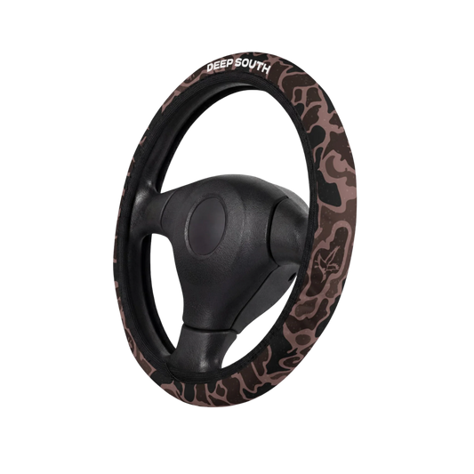 Dark Marsh Duck Camo Steering Wheel Cover