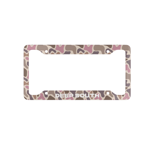 Pink Marsh License Plate Frame