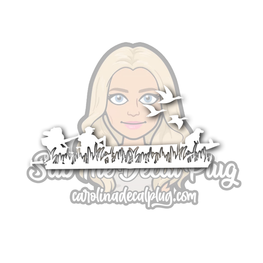 Duck Boat Scene with Dog