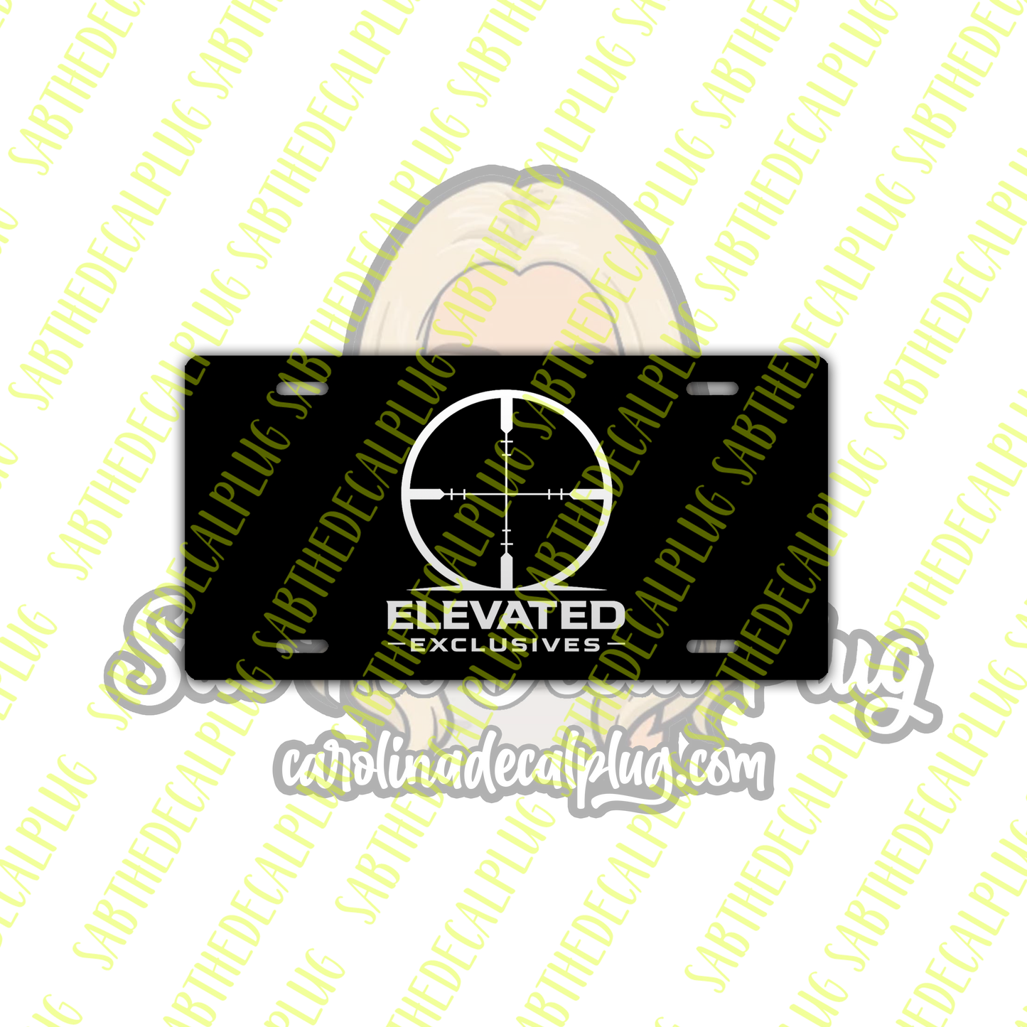 Elevated Exclusives License Plate - Sniper 2