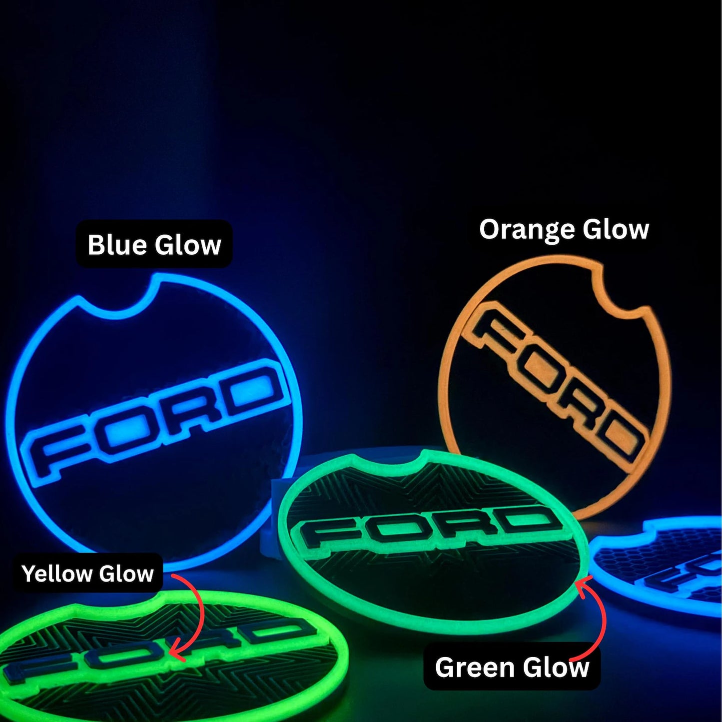 Ford Fitted Cup Holder Coasters 2pk (2016-2026 Models)