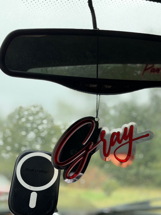 Custom Name Car Charm