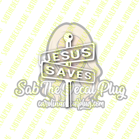 Jesus Saves Street Sign