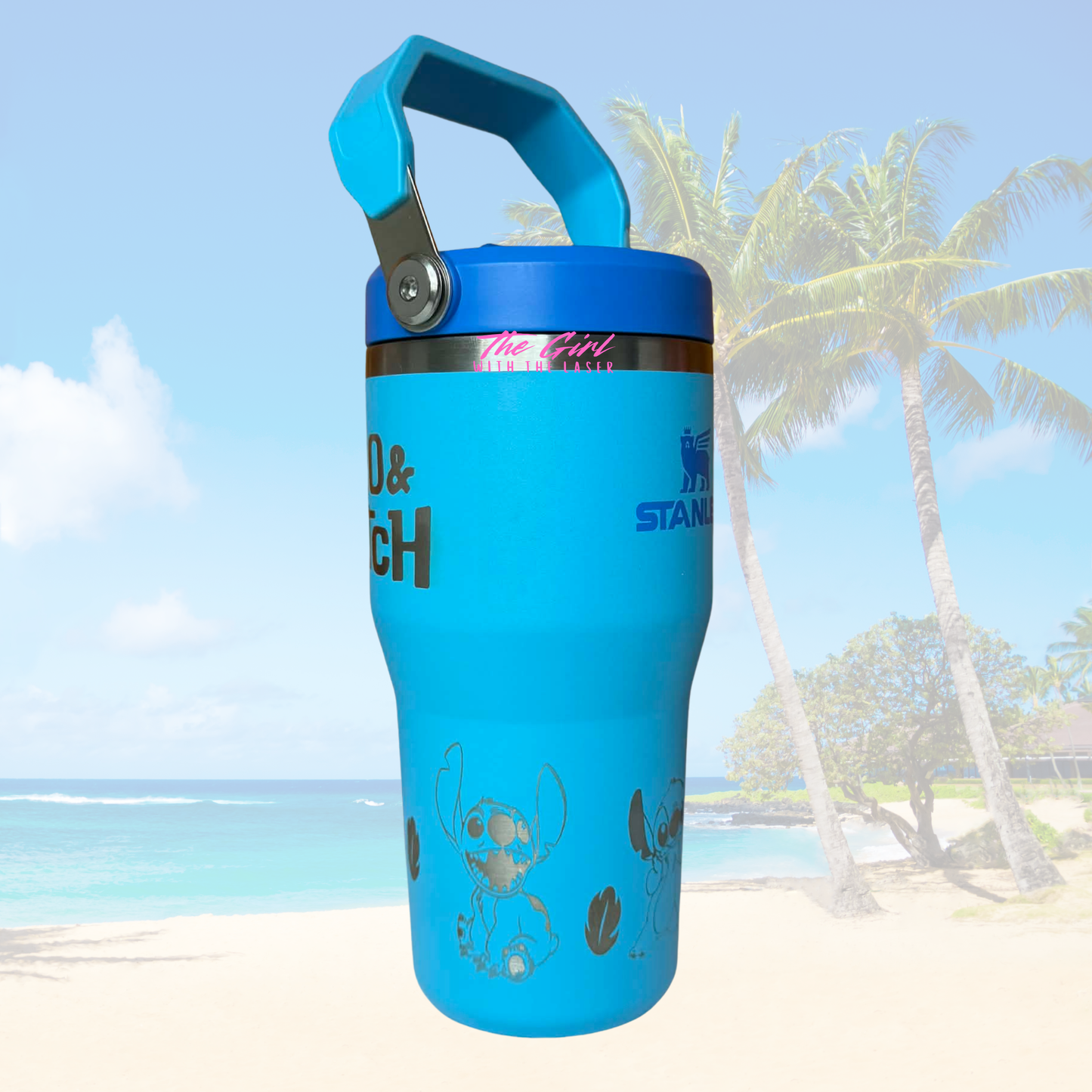 Stitch 20oz Stanley Flip Straw