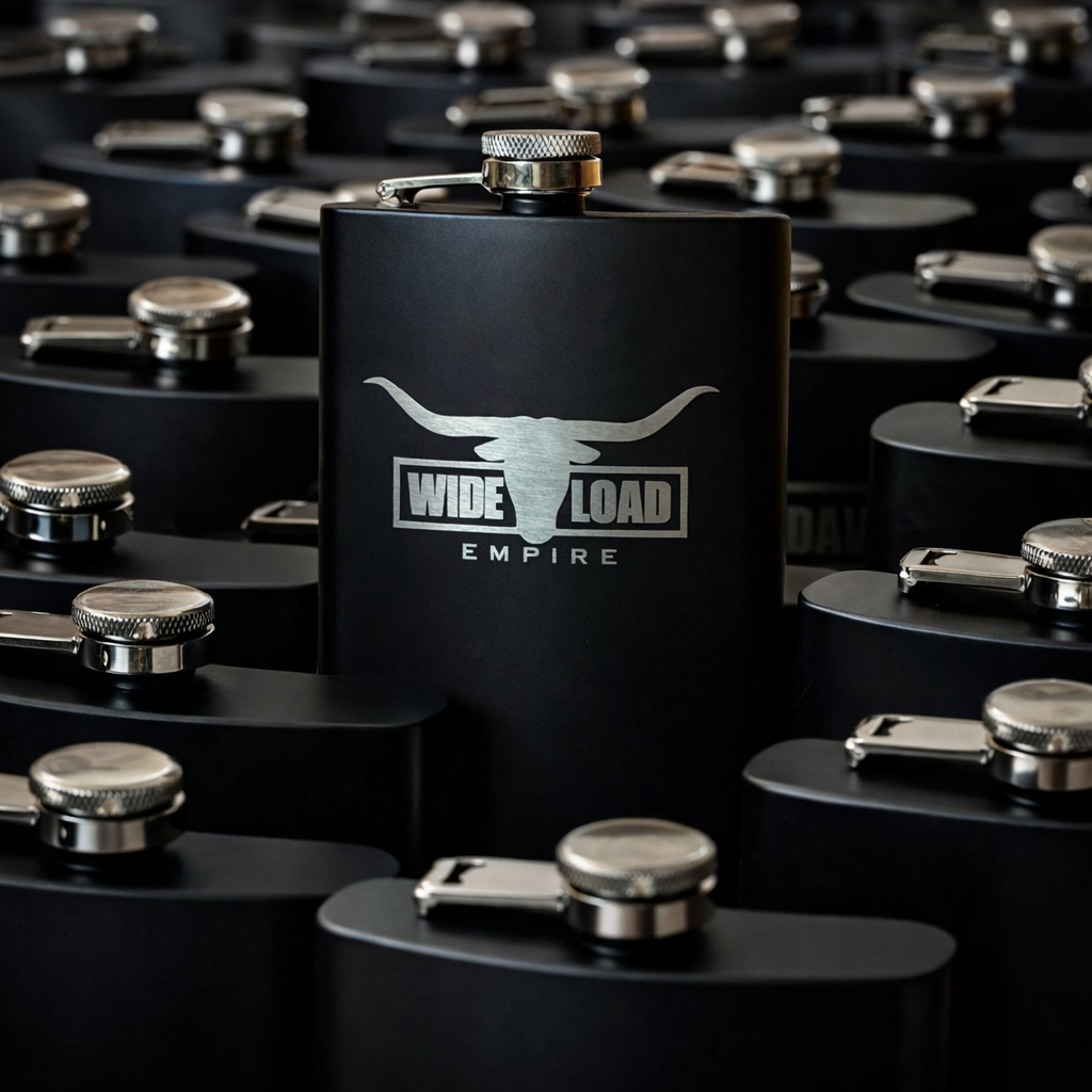 Bulk Flasks (8oz Black)
