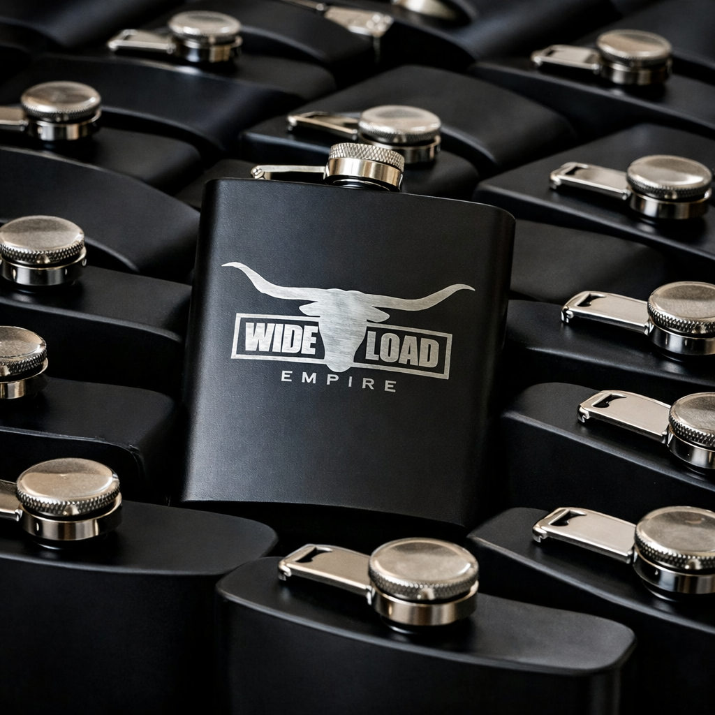 Bulk Flasks (8oz Black)